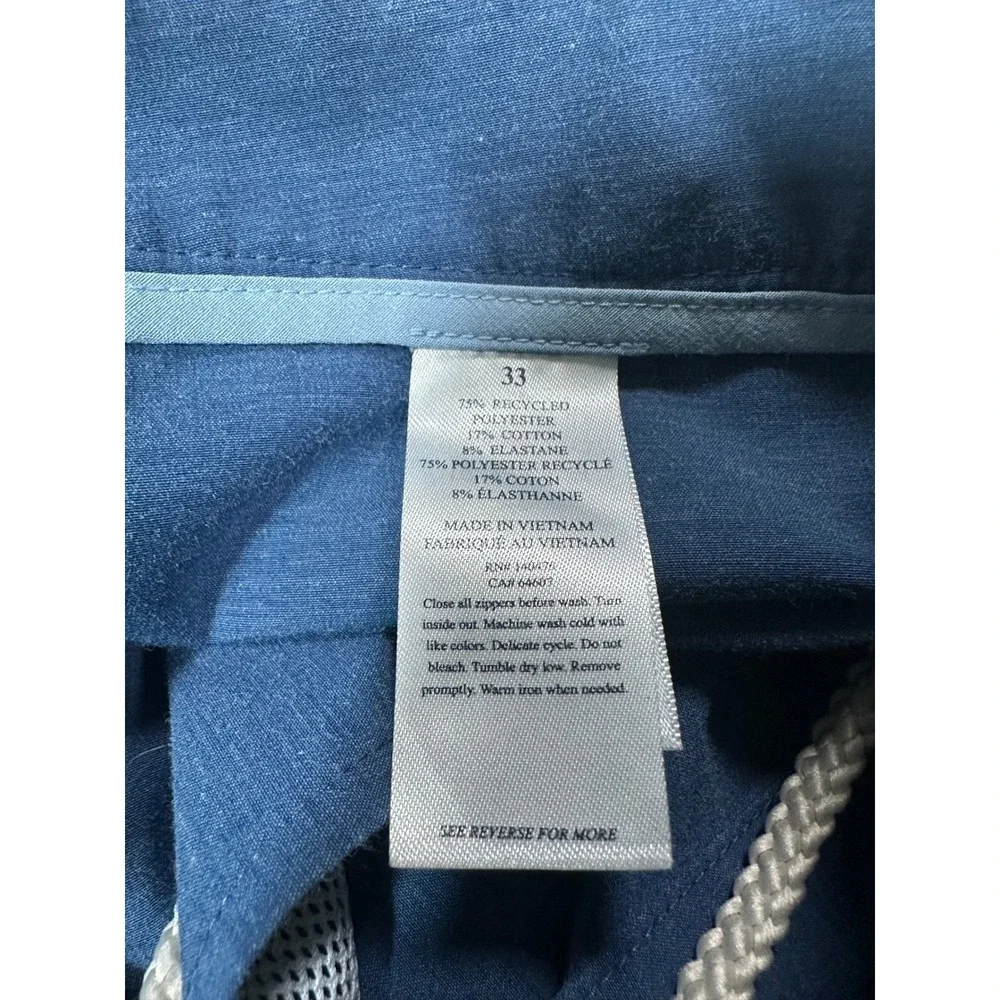 Faherty‎ All Day Shorts Mens *Navy Size 33